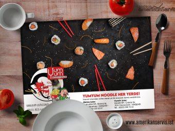 10.000 Adet 90 Gr. Parlak Kuşe Amerikan Servis 43×31 cm