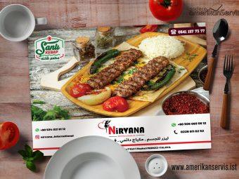 1.000 Adet 90 Gr. Parlak Kuşe Amerikan Servis 43×31 cm
